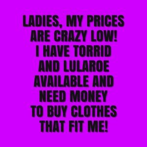 I NEED MONEY TO BUY NEW CLOTHES!